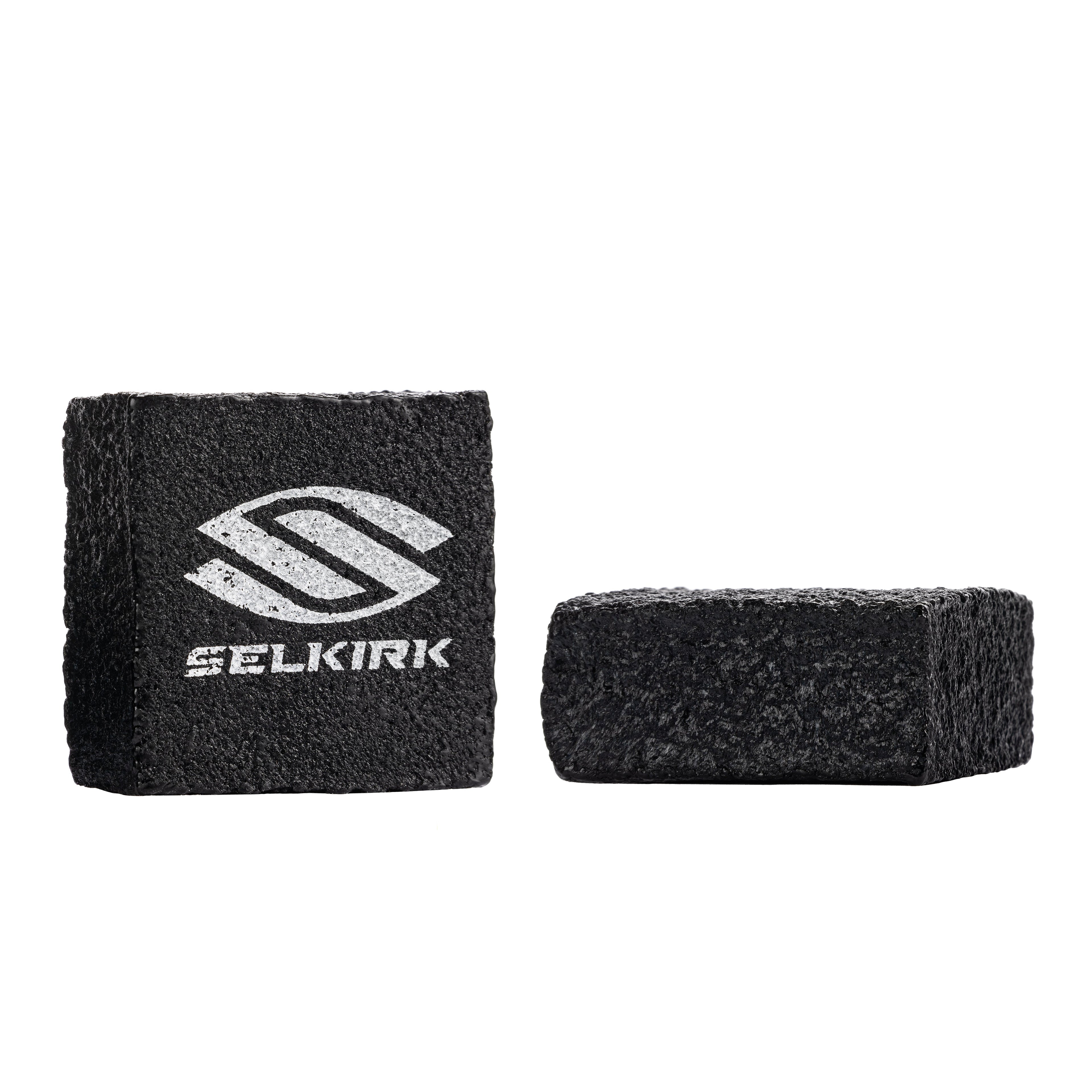 Raw Carbon Fiber Pickleball Paddle Cleaning Block - 2 Pack