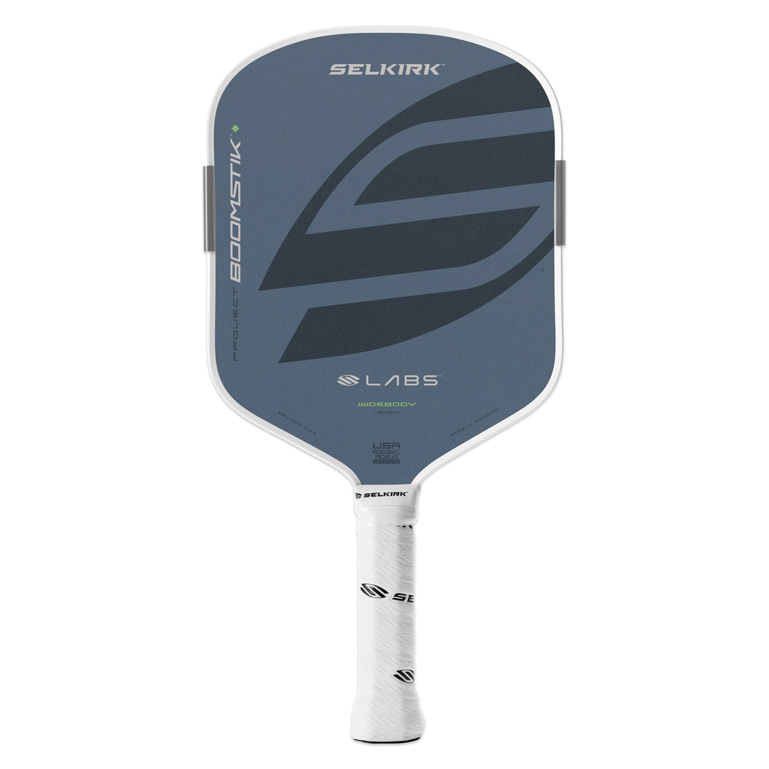 Front view of Summit color Selkirk Labs widebody Boomstik paddle